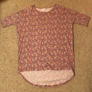 Lularoe Feathered Irma Dolman-Style Tunic